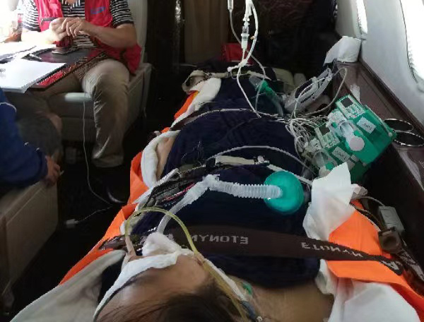 巴东县跨国医疗包机、航空担架